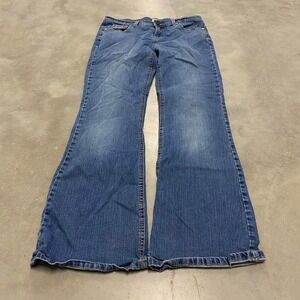 Vintage y2k 90s low rise sun faded grunge flared flares bootcut denim jeans